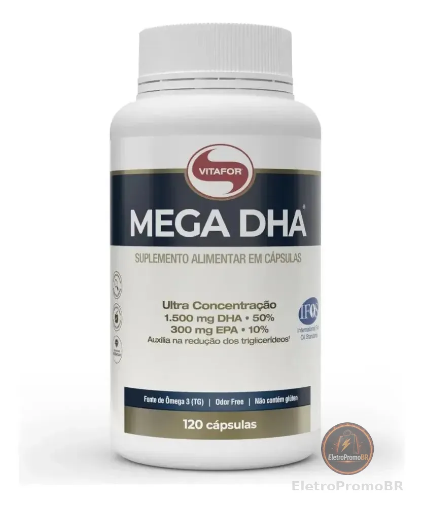 Ômega 3 Vitafor em cápsula Sem sabor de 120 un