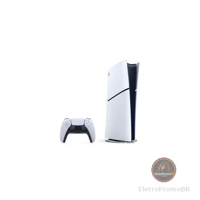 Console Sony PlayStation 5 Edição Digital Slim, SSD 825GB, Controle DualSense, Astro's Playroom, Branco - CFI 2114B