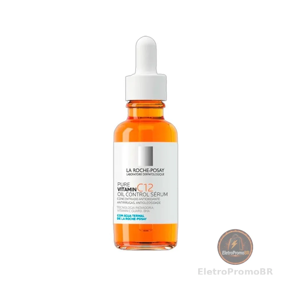 La Roche-Posay, Sérum Antirrugas para Peles Oleosas, Pure Vitamin C12 Oil Control