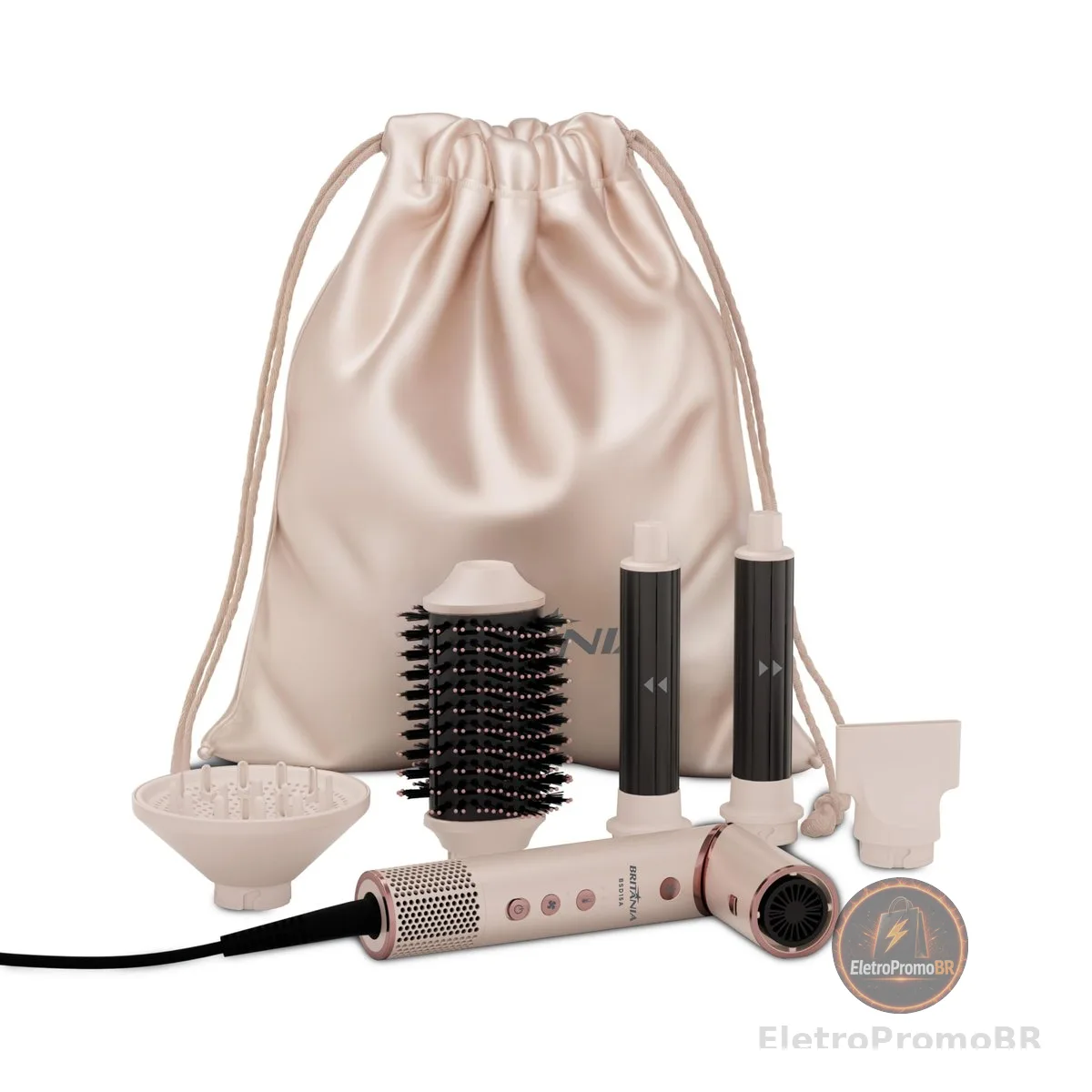 Britânia Secador de Cabelo Motor BLDC 1450W BSD15A 127V Metal e plástico Rosa com rosê