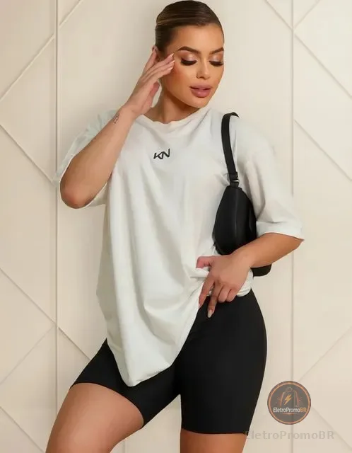 Camisetão Oversized Feminino Comprido Vestido Street Koenig