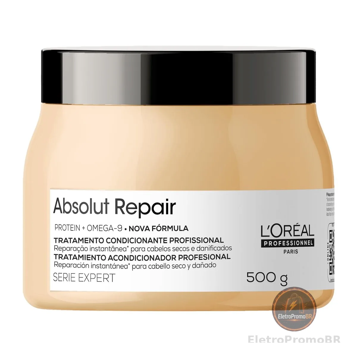 L'Oréal Professionnel Máscara Capilar Absolut Repair, Tratamento Capilar Proteico Para Nutrição Profunda, Hidrata, Repara Danos e Acrescenta Brilho, Para Cabelos Secos e Danificados