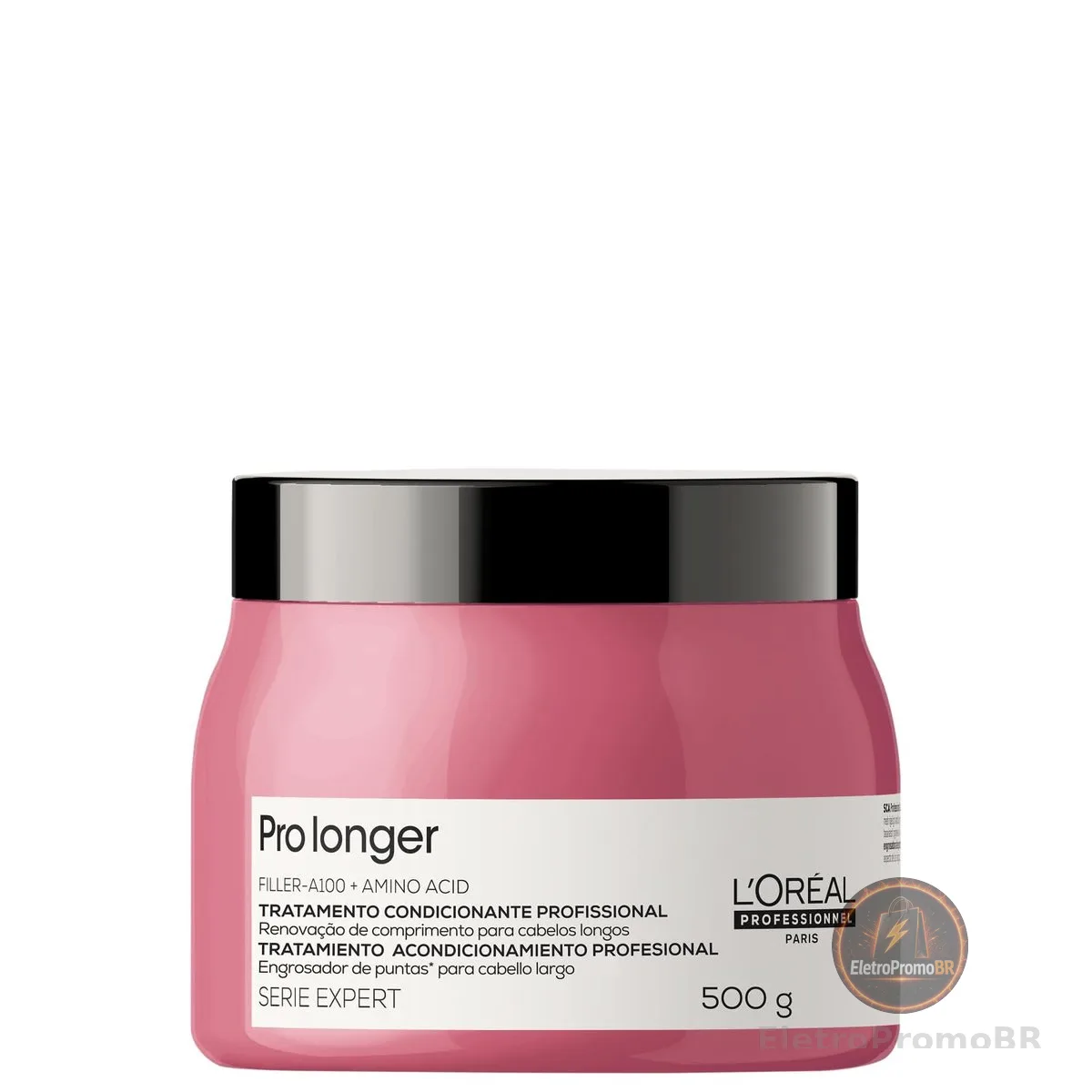 L'Oréal Professionnel Máscara de Tratamento Pro Longer, Reduz a Quebra e Aparência de Pontas Duplas, Adiciona Suavidade e Brilho, Para cabelos finos e com afinamento, 500g