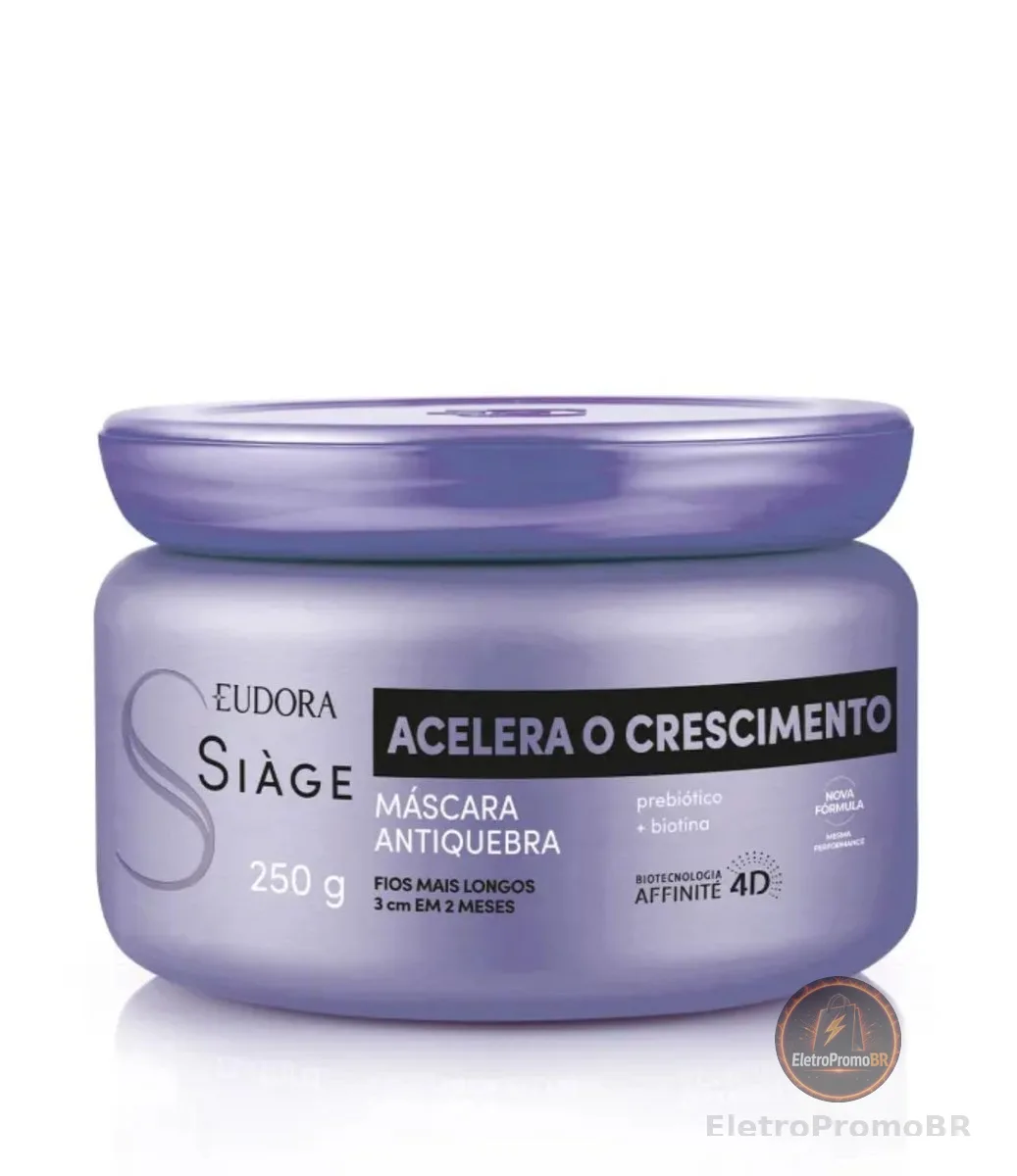 SIAGE MASCARA CAPILAR ACELERA O CRESCIMENTO 250g RPCK, Eudora Siàge