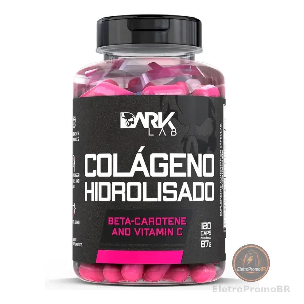 Colágeno Hidrolisado 120 Caps Dark Lab Sabor Sem Sabor