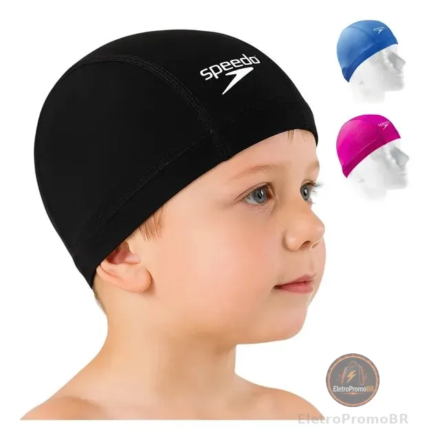 Touca De Natação Infantil Speedo Xtrafit Tecido Cap 3-6 Anos