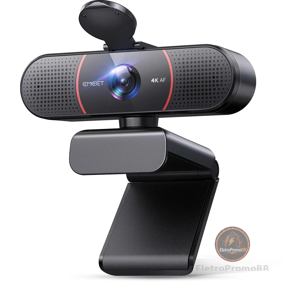 Webcam EMEET C960 4K, Sensor Sony UHD, Foco Automático PDAF, Microfones Duplos, Correção de Luz, FOV 73°, Capa de Privacidade