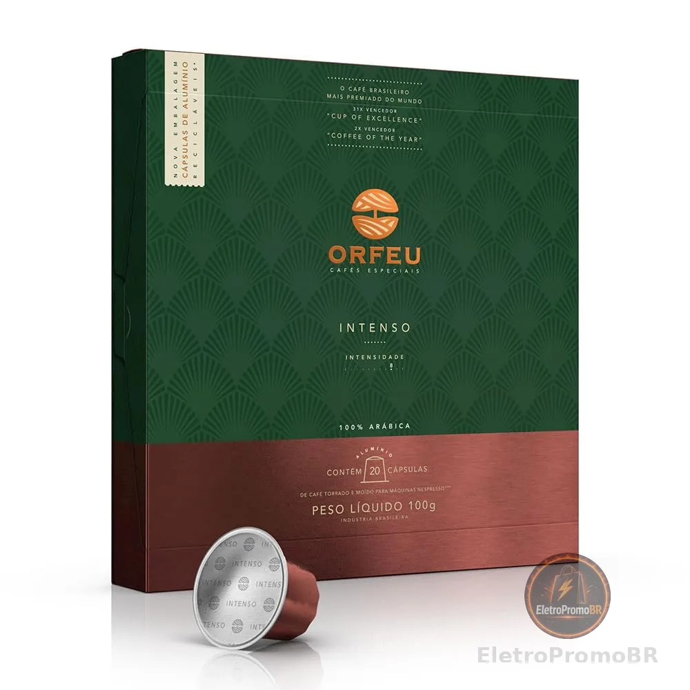 Cápsulas Orfeu Intenso Compatíveis Nespresso®* 20 Unidades