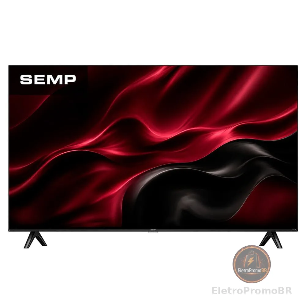 Smart TV Semp 43 Polegadas LED Full HD S42R Roku TV Wi-Fi Dolby Audio Brilho até 240 Nits 43S42R
