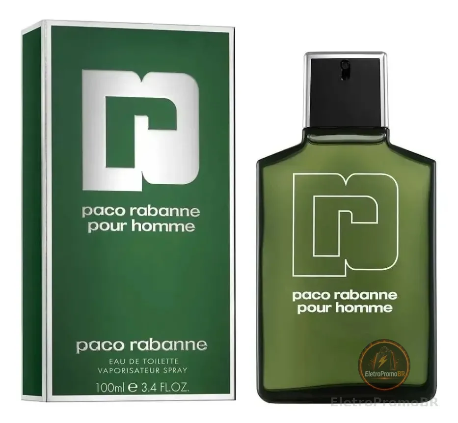 Perfume Rabanne Pour Homme Eau de Toilette 100 ml masculino