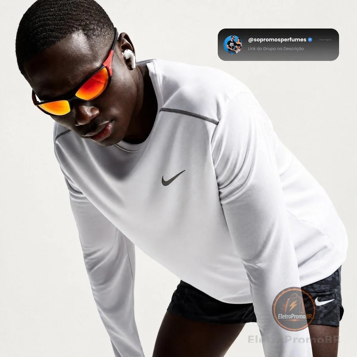 Camiseta Dri Fit Nike Manga Longa Uv Miler Masculina
