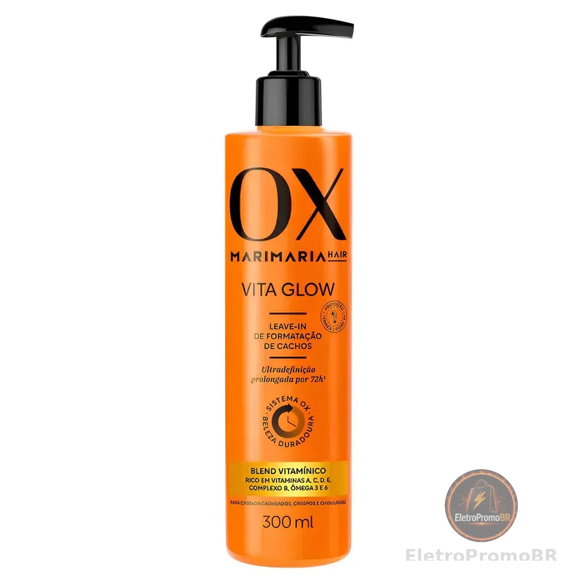 Leave In Formatação De Cachos Vita Glow Ox Mari Maria Hair para Cabelos Crespos, Cacheados e Ondulados 300ml