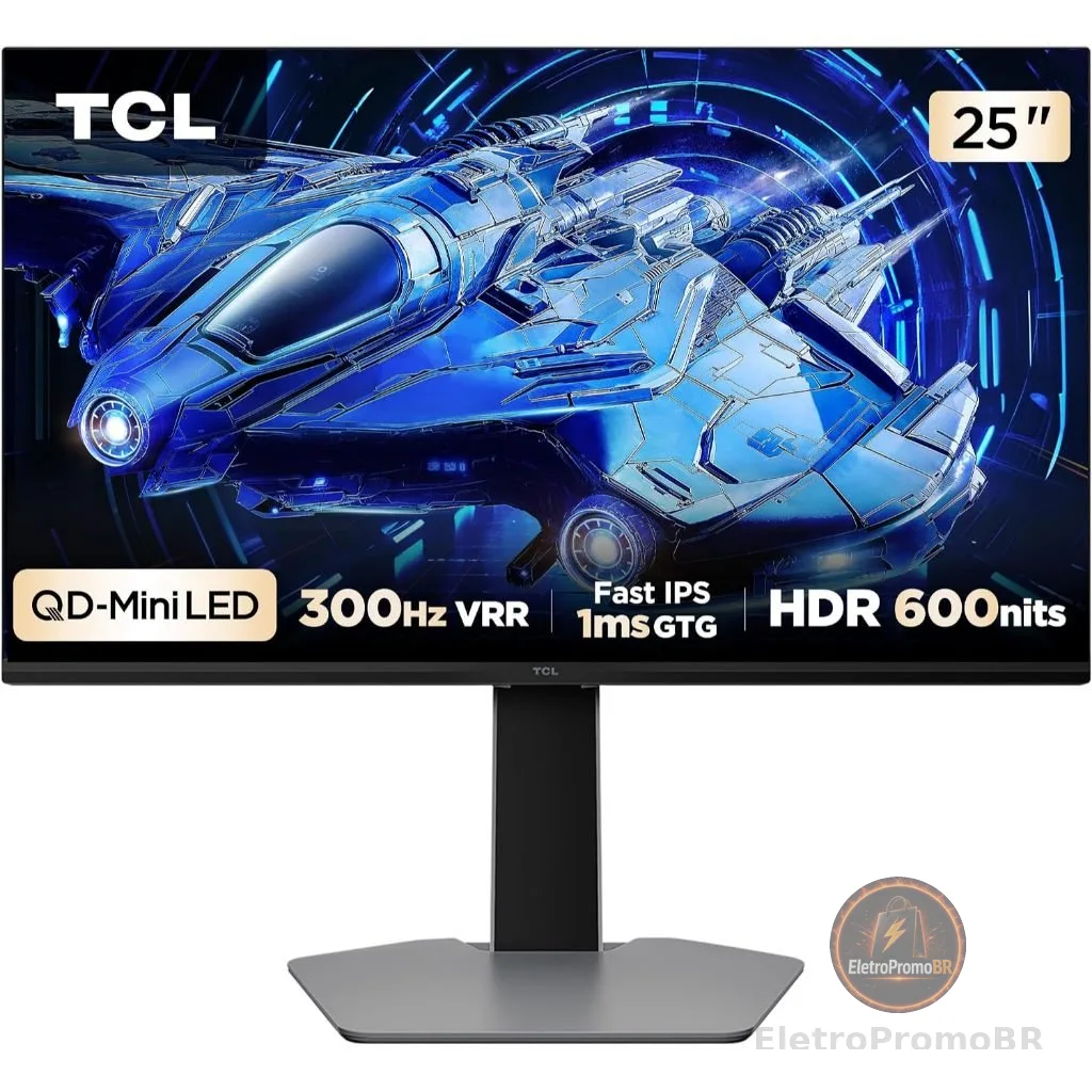 Monitor Gamer TCL 25" QD-Mini LED 300Hz 1ms 25G64
