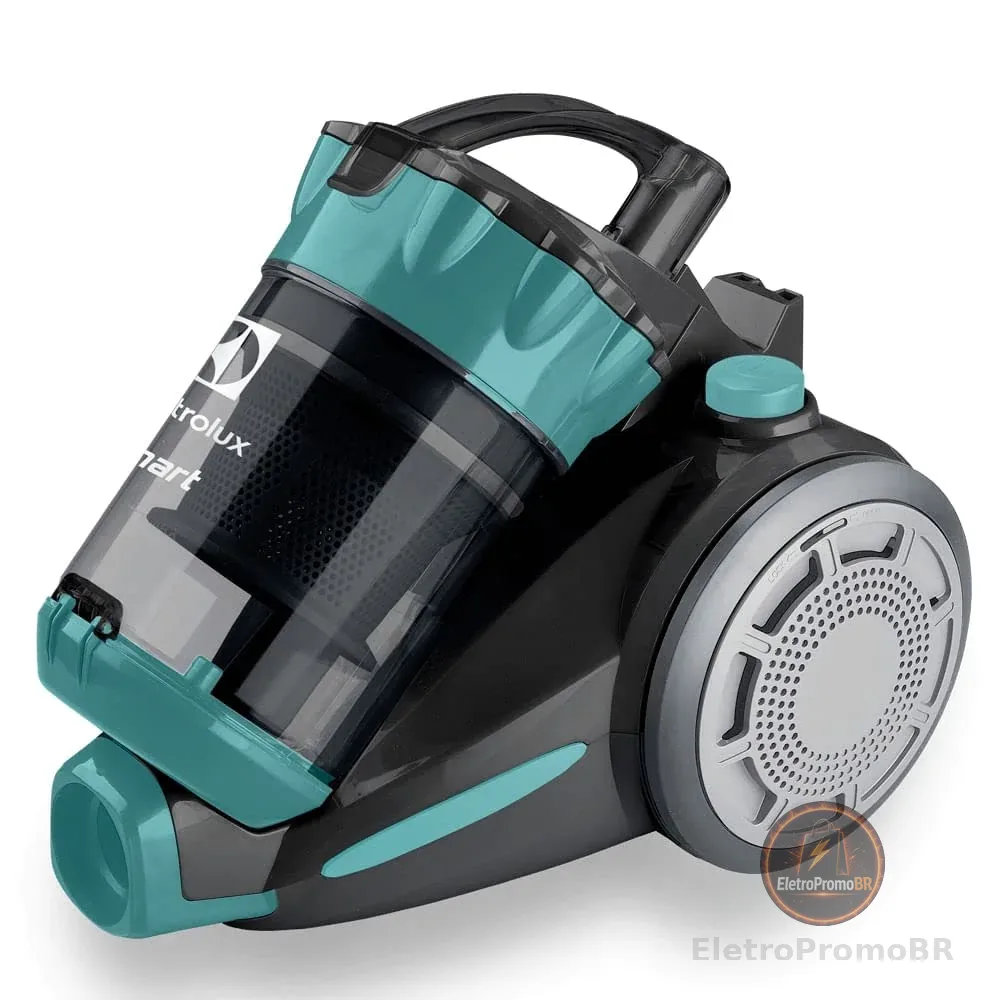 Aspirador de Pó sem Saco 1300W Smart Electrolux com Filtro HEPA e Bocal para Estofados (ABS03) 110V, Cinza/Verde
