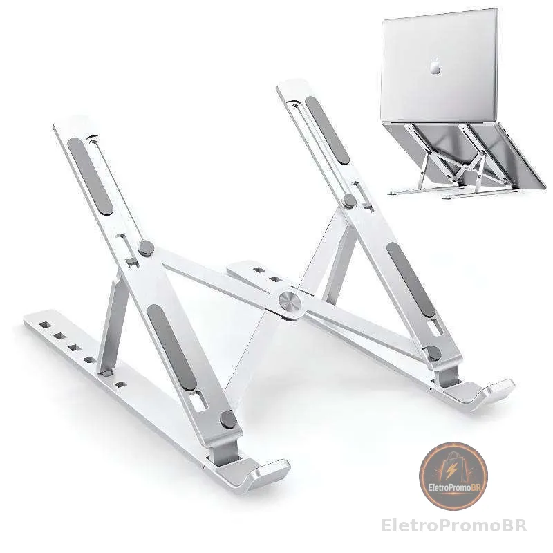 Laptop Suporte Base Notebook Tablet Alumínio Dobrável Portátil