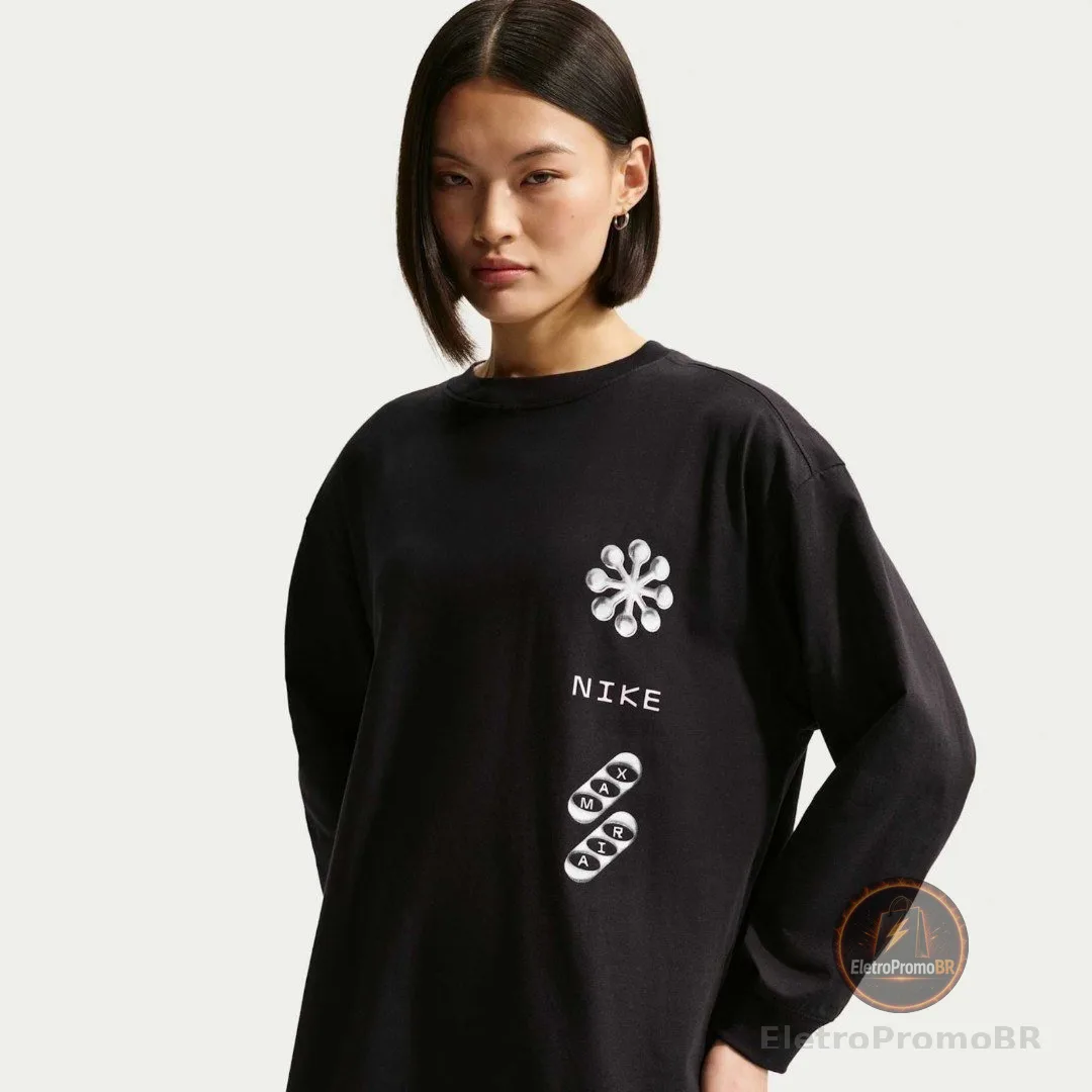 Camiseta Nike Sportswear Manga Longa Gpx Feminina