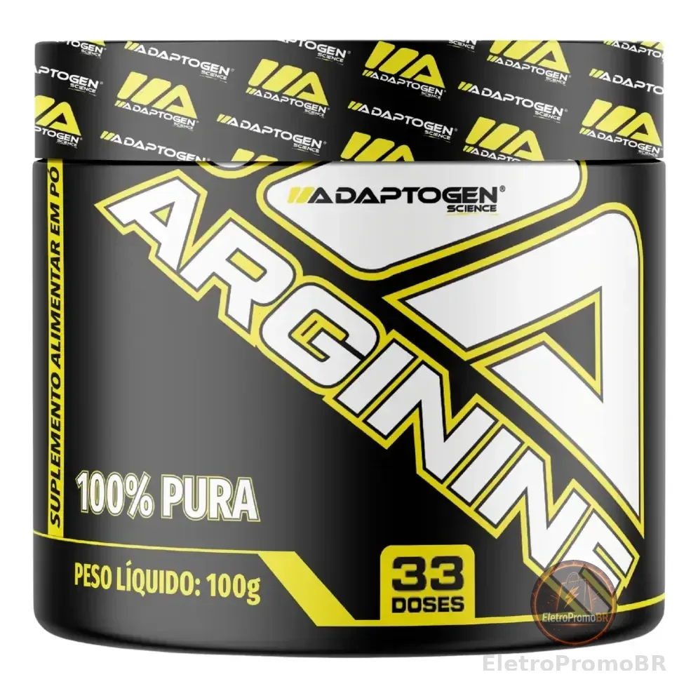 Arginina 100g Platinum Series Adaptogen Science 100% Pura