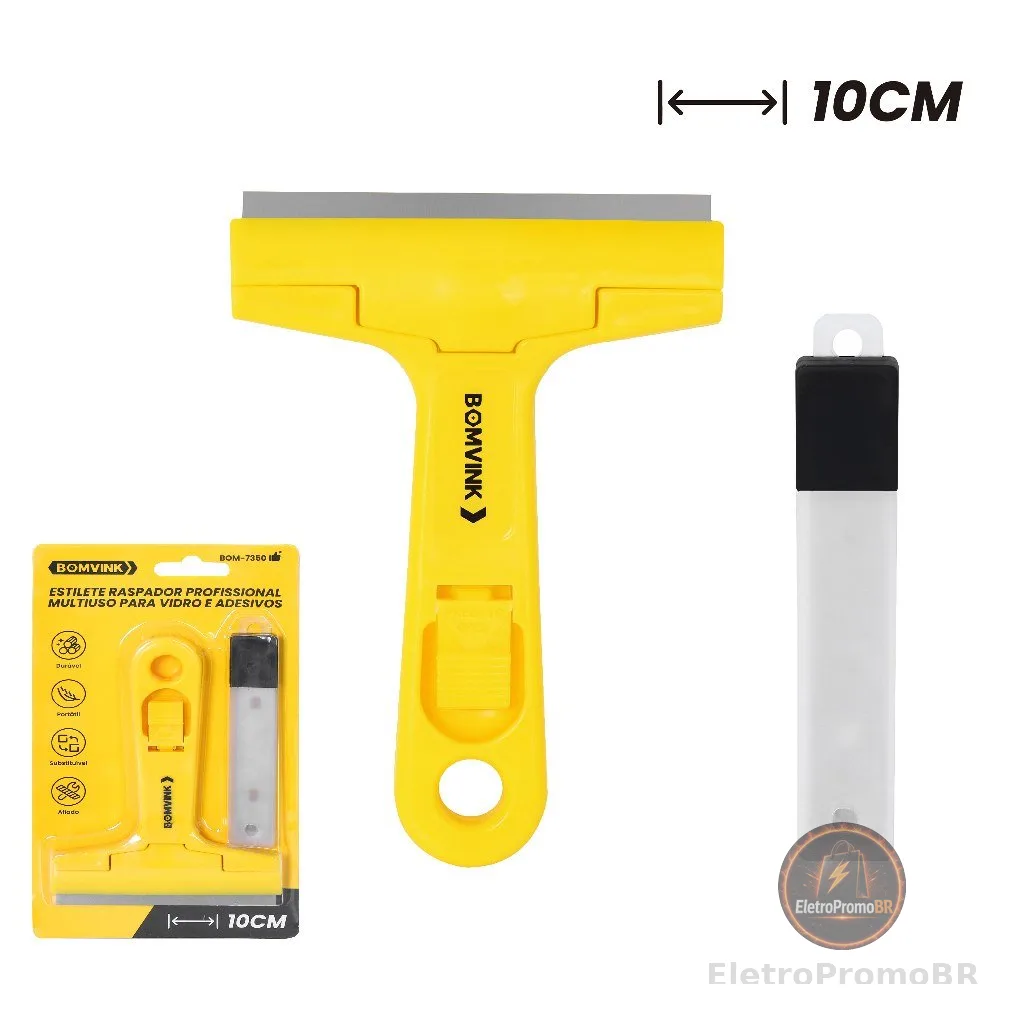 Raspadores Multiuso Para Limpar Box Com 5-10 Lâminas Profissional/Vidro Piso Cerâmica Azulejo
