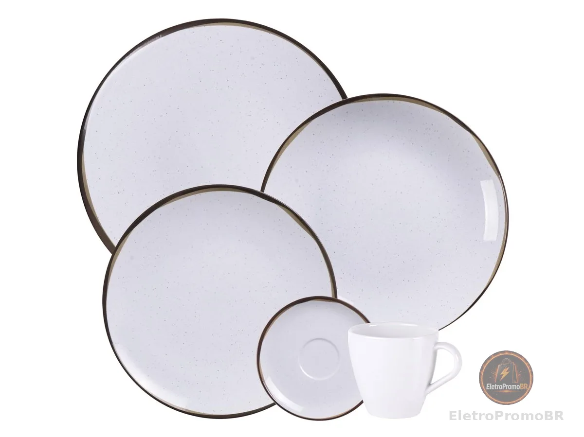 Aparelho de Jantar Tramontina Canyon em Porcelana Decorada 20 Peças