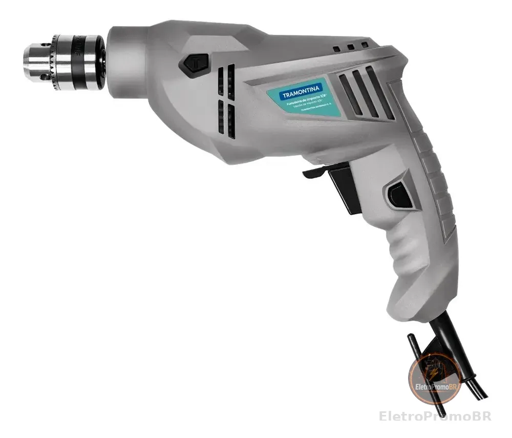 Furadeira De Impacto 500 W 3/8 Cinza Tramontina