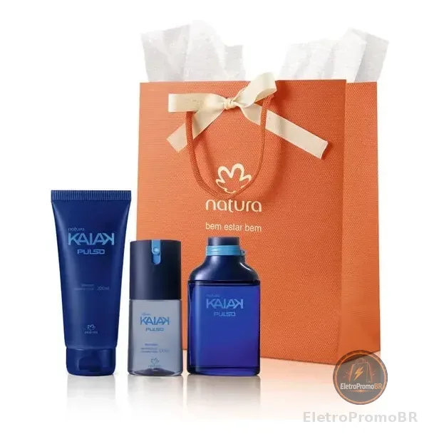 Presente Kit Kaiak Pulso Natura Masculino Original