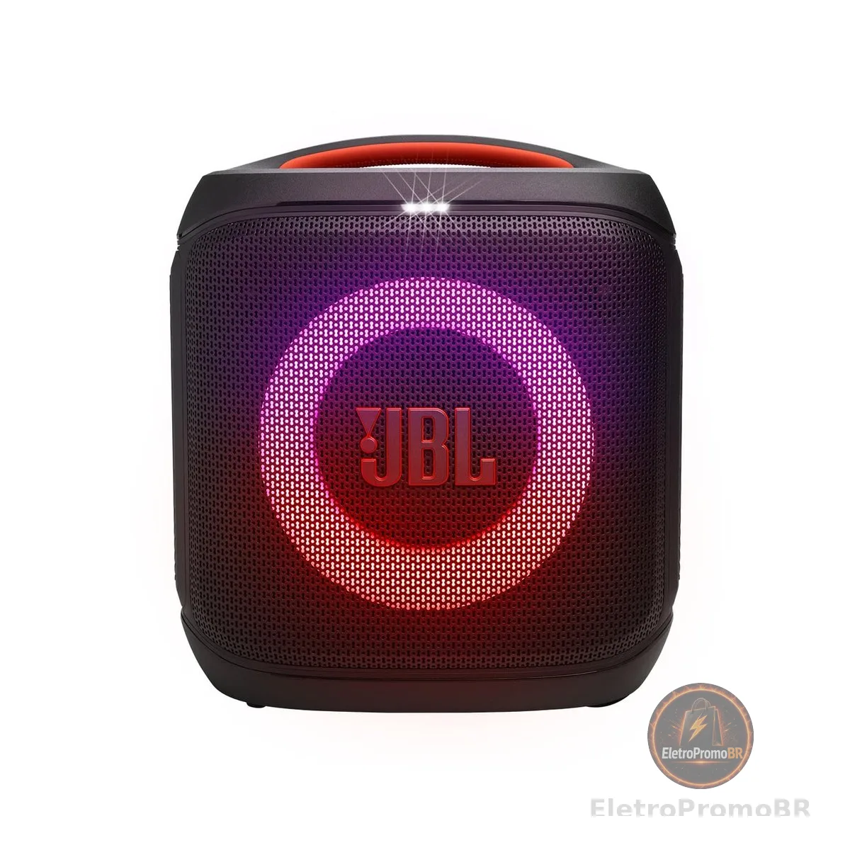 JBL, Caixa de Som, PartyBox Encore Essential 2, Show de Luzes, Bluetooth, Portátil, Resistente a Respingos, Bateria de até 15h, Som JBL Pro Sound, AI Sound Boost, 100 W RMS