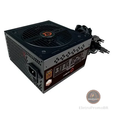 Fonte Husky Sledger 650W, 80 Plus Bronze, Cybenetics Bronze, PFC ativo, Bivolt - HFN650PT