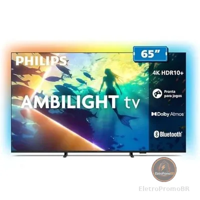 Smart Tv 65 " Philips 4k Ambilight 65pug8100/78 Titan Os Hdr10+ Dolby Atmos