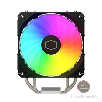 Air Cooler Cooler Master Hyper 212 Spectrum V3, ARGB, Intel e AMD, 120mm, Preto - RR-S4NA-17PA-R1