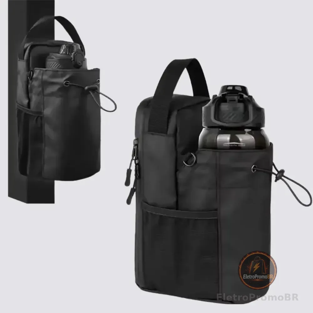 Bag Magnética Para Garrafas Bolsa De Academia Cor Preta Liso