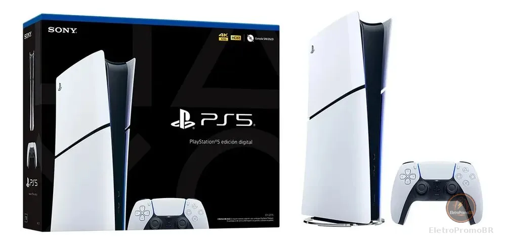 PlayStation 5 Edição Digital 825 GB Slim CFI 2114B Novo Lacrado