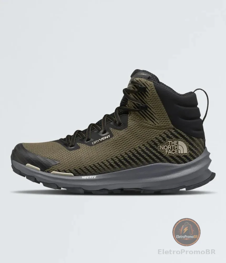 Bota Masculina Vectiv Fastpack Mid Wp The North Face Tnf Black/vanadis Grey Lisa 45 Br