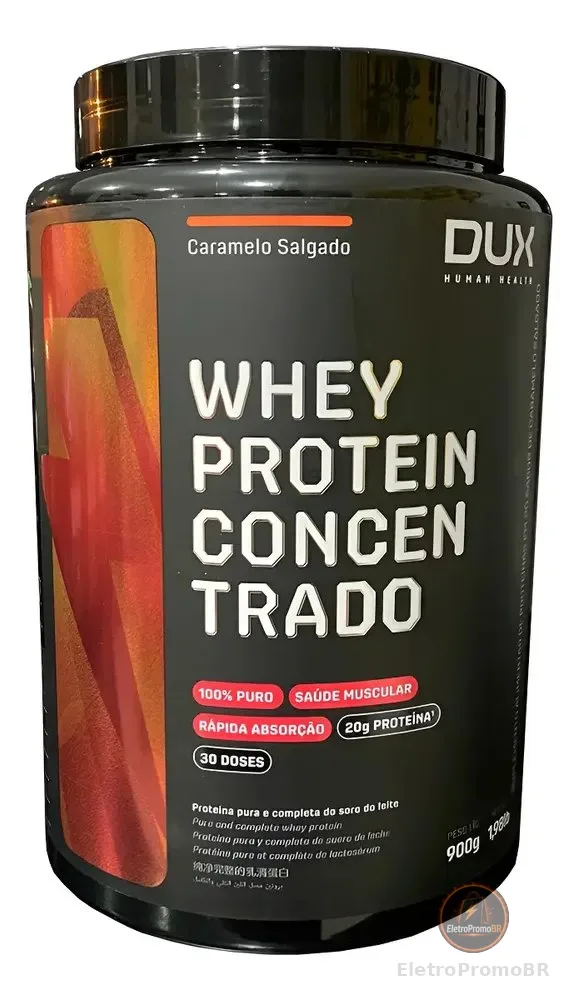 Whey Protein Concentrado Dux 900g Caramelo Salgado - Dux Caramelo Salgado