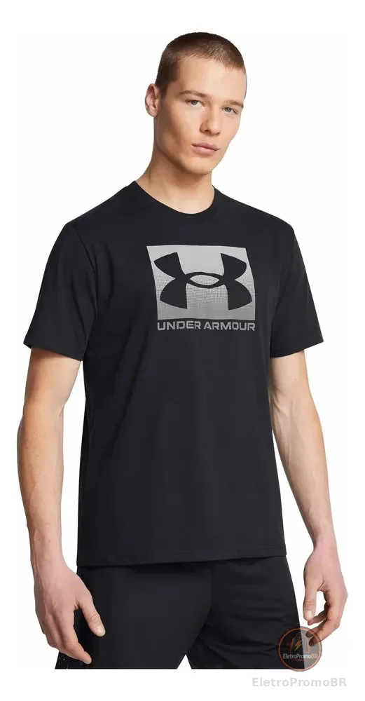 Camiseta Masculino Boxed Sports Under Armour Bkpgry Logo Under Armour P Liso