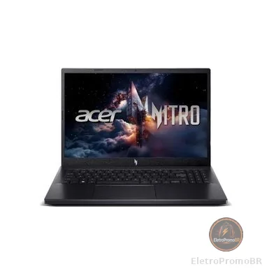 Notebook Gamer Acer Nitro V15 ANV15-52-57MC, Intel Core i5-13420H, 8GB RAM, SSD 512GB, 15.6" FHD, RTX 4050, Linux, Preto - NH.U1TAL.004