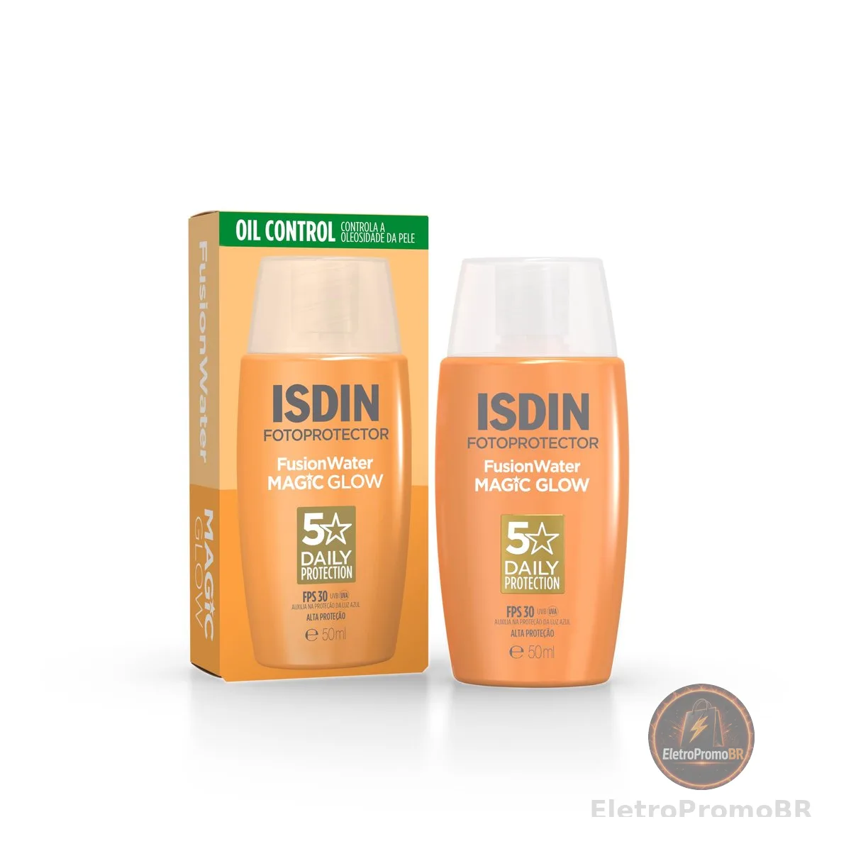 ISDIN Protetor Solar Facial Fusion Water Magic Glow FPS 30-50ml