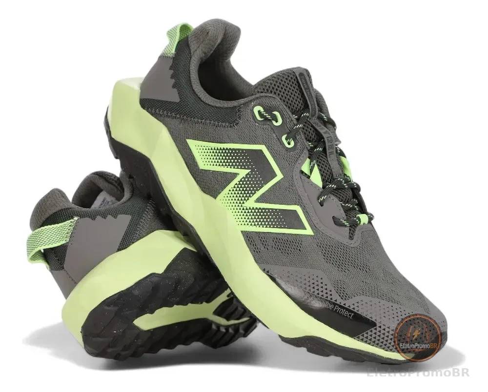 Tênis New Balance Nitrel V6 Masculino Corrida Trilha Cinza-verde 41 Br