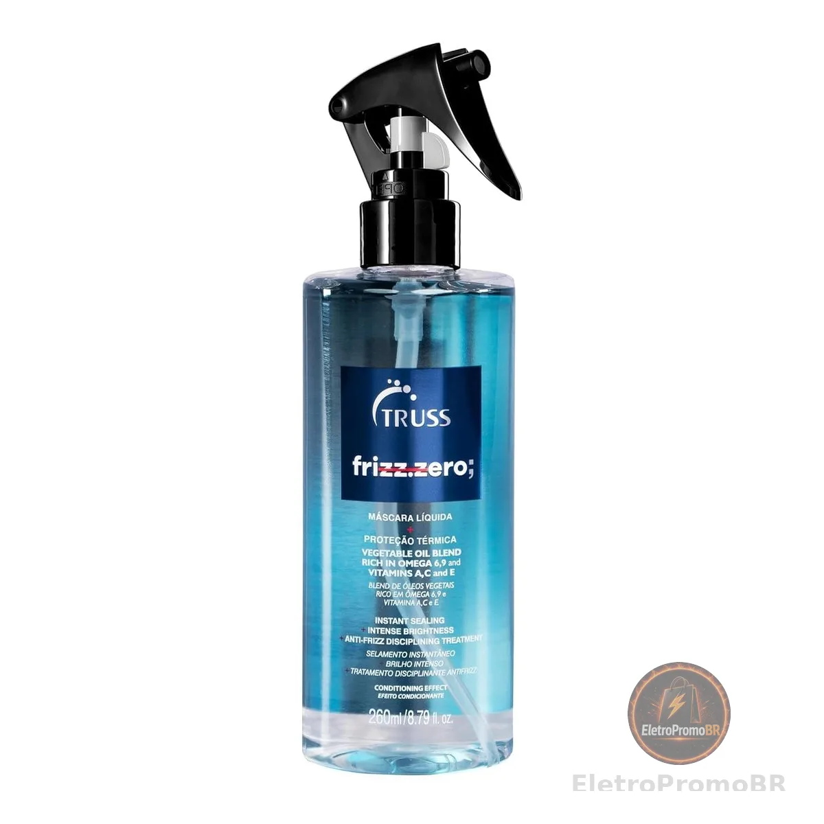 Truss Frizz Zero Leave-In | Máscara Líquida para Controle de Frizz, Brilho e Hidratação | 260ml