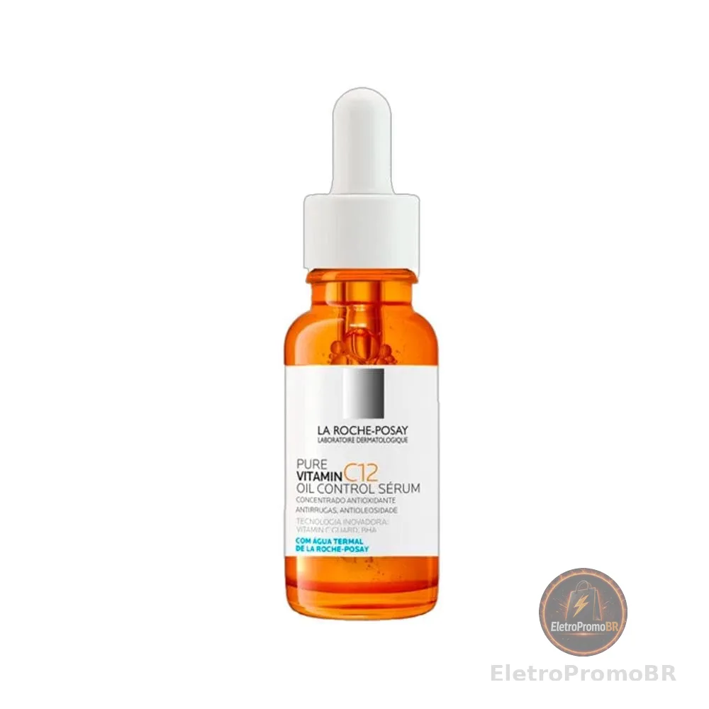 La Roche-Posay, Sérum Antirrugas para Peles Oleosas, Pure Vitamin C12 Oil Control