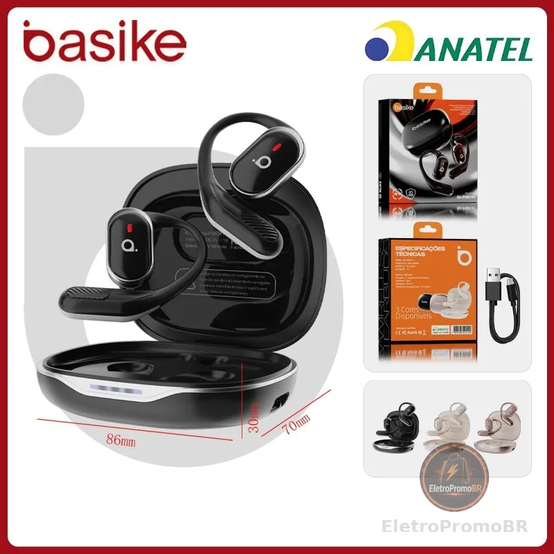 Basike Fone De Ouvido Bluetooth Sem Fio, bluetooth earphone original, fone de ouvido iphone fon141