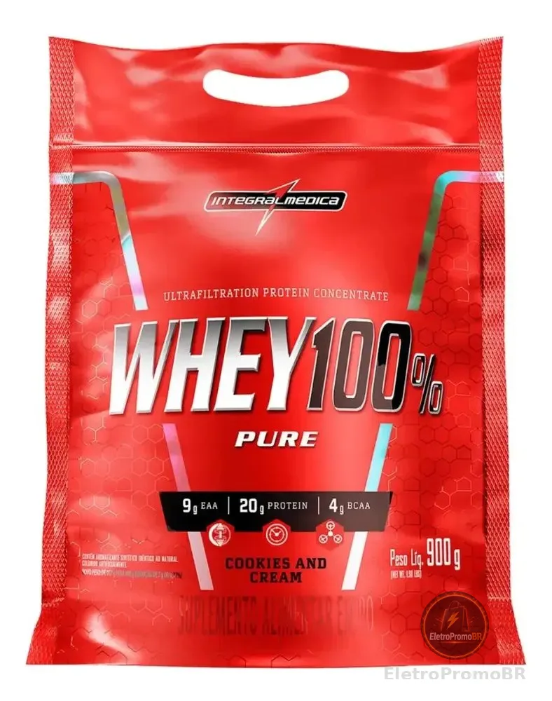 Whey 100% Pure Integralmédica de Cookies and Cream – 907g