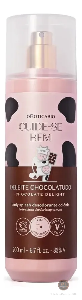 O Boticário Cuide-se Bem Body Splash Deleite Chocolatudo 200ml