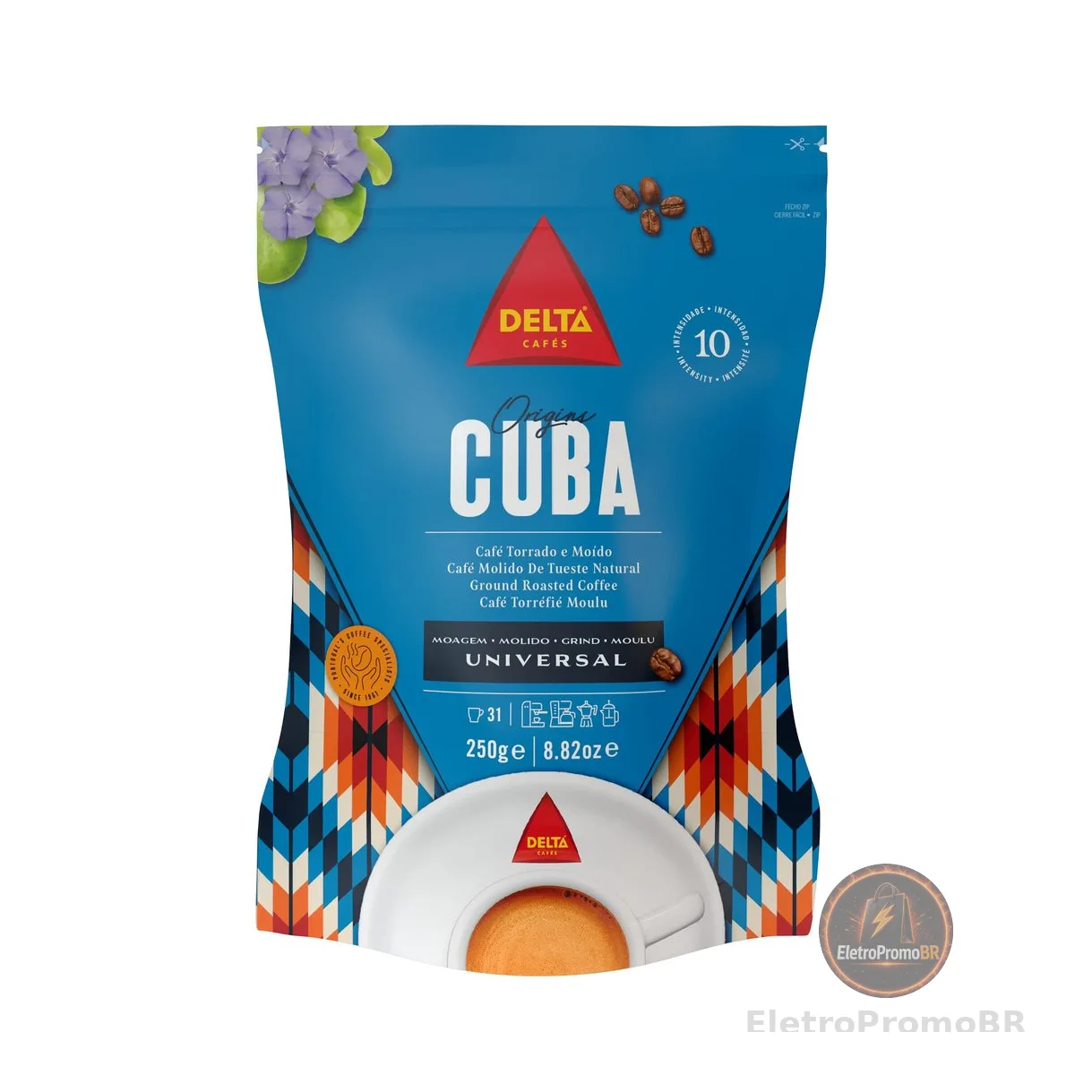 Delta Q Café Torrado e Moído Cuba 250g