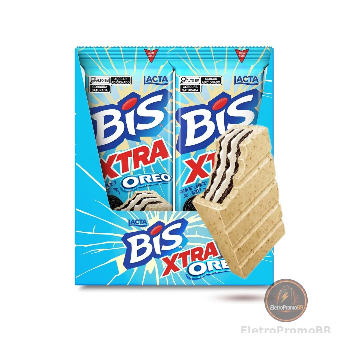 Lacta Bis Xtra Oreo - Caixa Com 24 Unidades De 45G