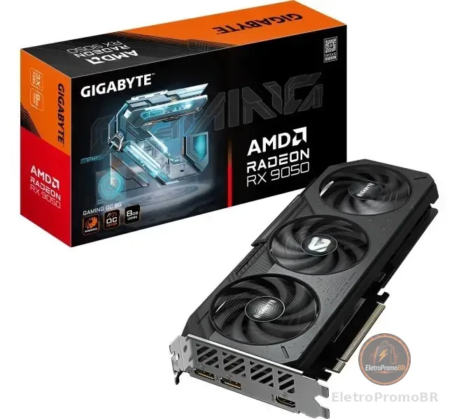Placa gráfica Gigabyte Radeon Rx 9050 Gaming Oc 8gb Gddr6