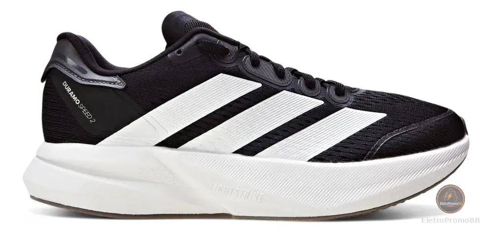 Tênis De Corrida Feminino Duramo Speed 2 adidas Core Black / Zero Metalic / Grey Five Liso 35 Br