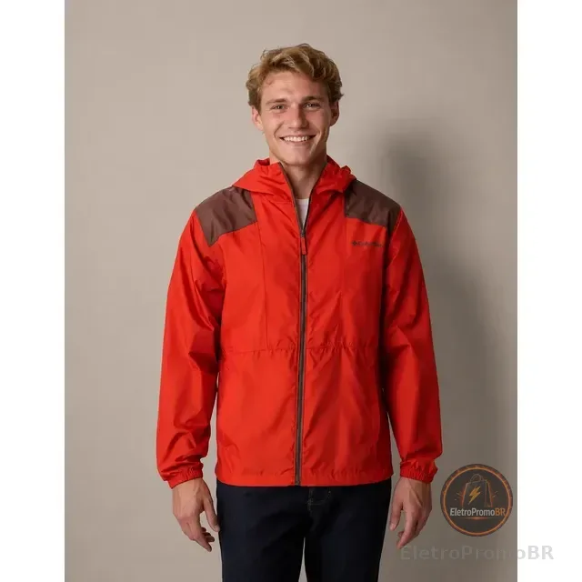 Jaqueta Corta Vento Flashback Windbreaker Vermelho Columbia