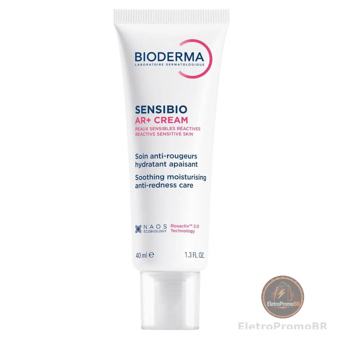 BIODERMA Creme Facial Antivermelhidão Ultracalmante Sensibio AR+ Cream 40ml para Pele Sensível Reativa Hidratante