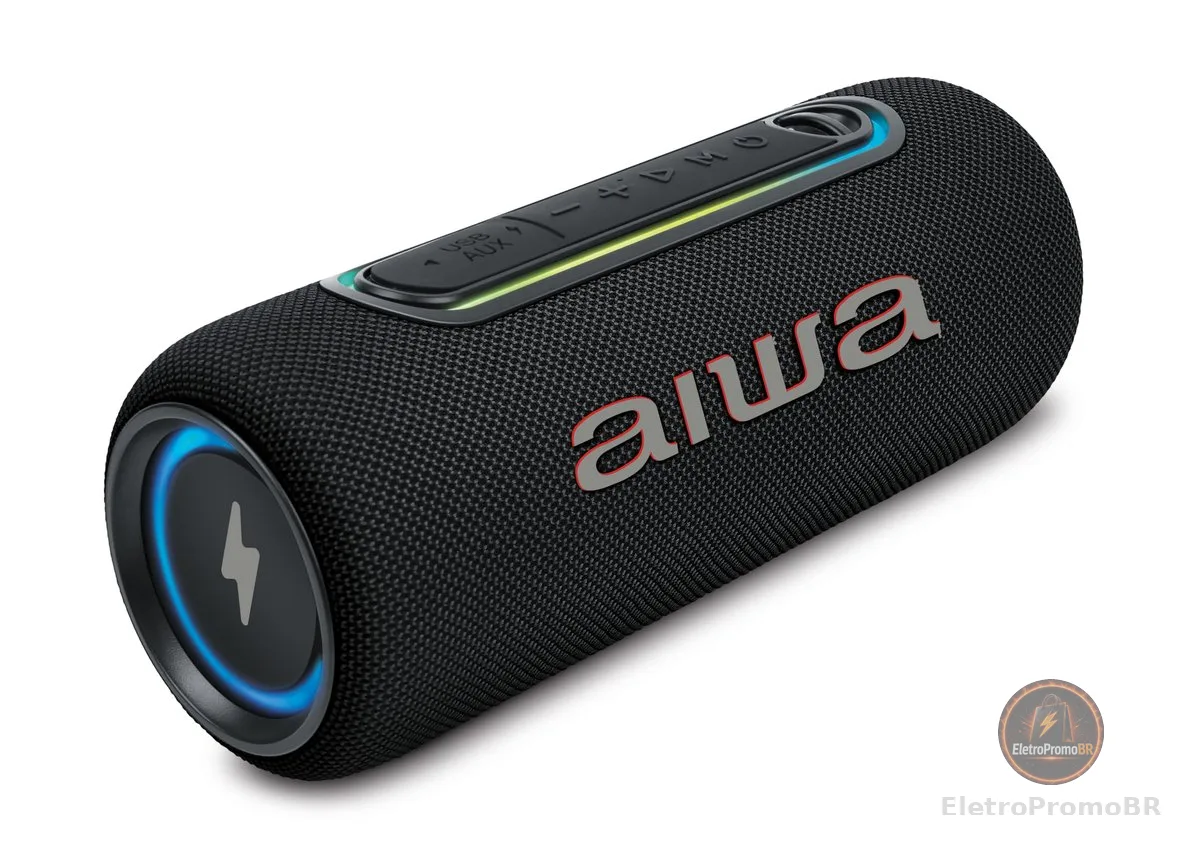 Caixa de Som Speaker AIWA SP-05-LB 30W Bluetooth IPX5