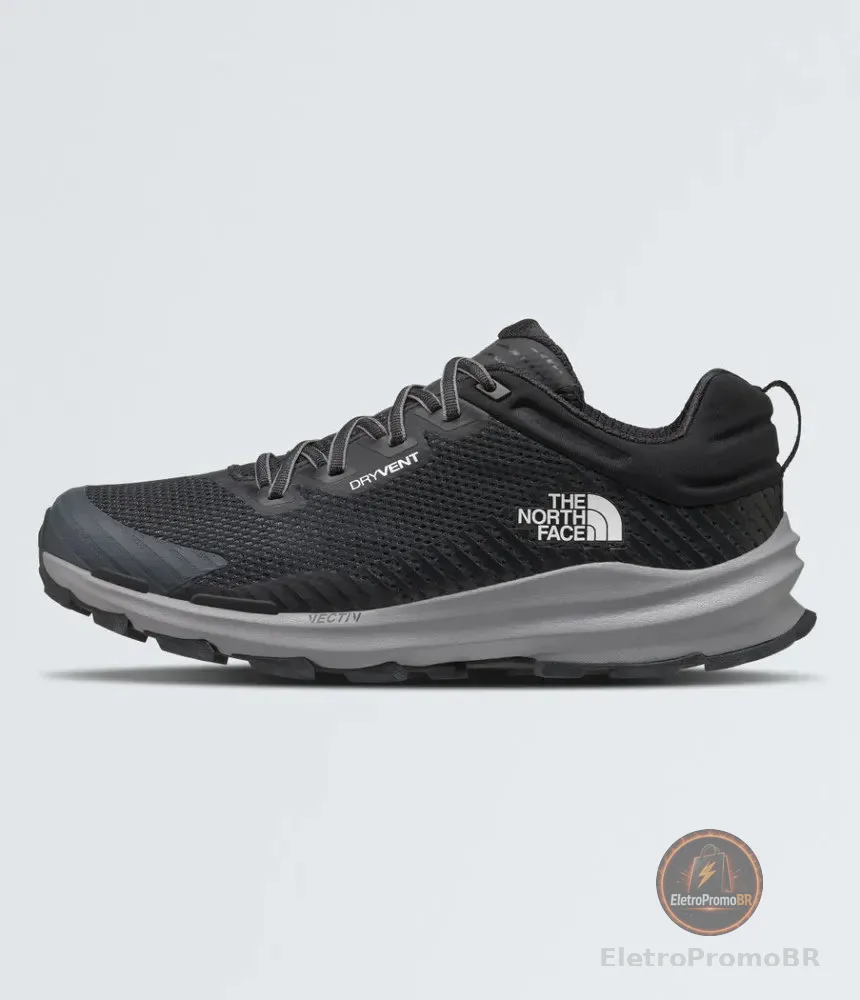 Tênis Masculino Vectiv Fastpack Wp The North Face Tnf Black/vanadis Grey Liso 40 Br
